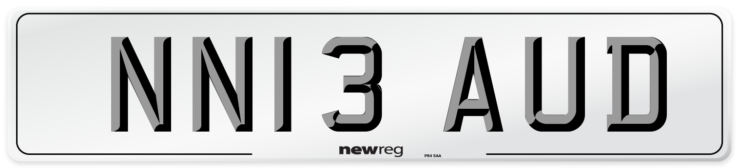 NN13 AUD Number Plate from New Reg